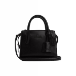 Rankinė moteri&scaron;ka Coach Andrea 15 tekstūruotu logotipu vienspalvė su užtrauktuku mini tote krep&scaron;ys juoda CO974-JIBLK Basic Set (Bag+Dust Bag)