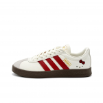 Adidas VL COURT 2.0 Cat Head Bowknot Abrasion Resistant Low top Skateboard Shoes Unisex White JI0497(Team471-) 38 white