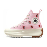 Converse moteri&scaron;ki Run Star Hike platforminiai auk&scaron;ti kedai su siuvinėtu gėlių saulėtekio rožinės spalvos A05192C EU 44.5