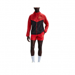 Nike SS25 Stride Repel Vandeniui atspari su gobtuvu užtraukiama ilgomis rankovėmis striukė Vyri&scaron;kos striukės &Scaron;viesiai raudona Urvo violetinė IF0428-696 L
