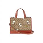 Coach X Peanuts Snoopy Dempsey 29 Klasikinio monogramos ra&scaron;to pirkinių krep&scaron;ys Moteri&scaron;kas krep&scaron;ys Rudas CE862-IMT1O Basic Set (Bag+Dust Bag)