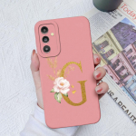 Skirtas Samsung Galaxy A03 A13 A14 A31 A50 A51 A52 A54 A71 dėklas Skystas silikoninis gėlių raidžių mink&scaron;tas dangtelis Samsung Galaxy telefono buferio krep&scaron;ių dėklai Samsung A03 (164MM)