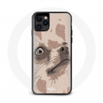 Coque Iphone 12 pro Chihuahua Couleur Caf&eacute; Clair