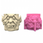 3D Monsters silikoninių formelių gėlių vazonai, gipso epoksidinės dervos ra&scaron;iklio laikiklio formelių dekoras