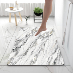 Neslystantis sugeriantis diatomito purvo vonios kambario grindų kilimėlis 80x120 cm
