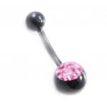 Les Tr&eacute;sors De Lily [I9488] - Body Piercing 'Cristal' rose ry&scaron;kiai rožinė