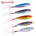&bdquo;Sougayilang&ldquo; 5 vnt. žūklės masalas, metalinis žirginis masalas, &scaron;vininis kabliukas žvejybai, dirbtinis suktuko masalas 5pcs