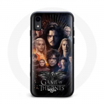 Coque pour Iphone XR Game of Thrones Saison 8 Le Tr&ocirc;ne de Fer L'affiche de L'&eacute;quipage Logo Aigle Gri