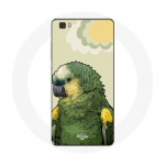 Coque pour Huawei P8 Lite Amazone Perroquets Vert