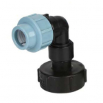 IBC rezervuaro vandens vamzdžio jungtis Sodo vejos žarnos adapteris Namų čiaupo montavimo įrankis 25mm Elbow Adapter