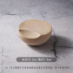 Sustorėjęs keraminis dubenėlis desertinis dubenėlis salotų dubenėliai makaronų dubenėliai vakarienės lėk&scaron;tės sa&scaron;imi lėk&scaron;tės su&scaron;i lėk&scaron;tė dim sum indas užkandžių padėklai