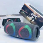 Ne&scaron;iojamas vandeniui atsparus didelės galios &bdquo;Bluetooth&ldquo; garsiakalbis RGB spalvinga &scaron;viesa belaidis žemųjų dažnių garsiakalbis 360 stereo erdvinio garso TWS FM boom box No strap pilka