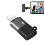PULUZ USB-C / Type-C iki 8 kontaktų OTG adapteris (Juoda) juoda