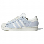 Adidas Originals Superstar Patogūs Smūgius Sugeriantys Patvarūs Žemi Sportbačiai Moteri&scaron;ki Sportbačiai Balti Mėlyni IE3037 43⅓
