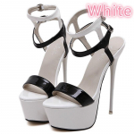 Vakarėlio suknelė Vestuviniai Batai Moteri&scaron;ki Sexy Platform Auk&scaron;takulniai Stiletto Pumps Vasariniai Sandalai 34 juoda