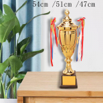 Metalinė Apdovanojimo Trofėjus Pirmos Vietos Trofėjai Apdovanojimai su Pagrindu Futbolui, Futbolui, Beisbolui, Sporto Turnyrams, Vakarėlių Dekoracijos 47cm