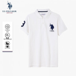JAV. POLO ASSN.. Vyri&scaron;ki klasikiniai medvilniniai polo mar&scaron;kinėliai M