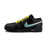 Jordan Air Jordan 1 LOW Grafiti KING Atsparūs trinčiai Žemi Senoviniai Krep&scaron;inio Batai Vyri&scaron;ki Juodi Žali 553558-093(Team1872-KING) 44.5
