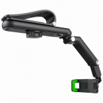 Saulės skydelio telefono laikiklis automobiliniam daugiafunkciam 360&deg; besisukančiam saulės skydelio mobiliojo telefono laikiklis su iPhone/Samsung/Android