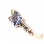 Bague Argent 'Celestina' tanzanite (5 mm)