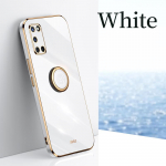 Prabangus dengimo žiedo laikiklio dėklas, skirtas Samsung Galaxy A04s A14 A34 A54 A23 A33 A53 A73 A13 A22 A52 M32 M33 5G 4G S20 S21 S22 S23 Ultra Plus mink&scaron;tas dangtelis For Samsung Galaxy A04 rožinė
