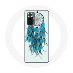 Coque pour Xiaomi Redmi Note 10 Pro Attrape R&ecirc;ve Bleu Fond Blanc