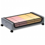 1/2pcs Under bed Storage Dustproof and Rolling Underbed Storage Box with Locking Wheels for Blanket Clothes Books