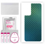 apgo Protective Skin Sticker for the back compatible with Infinix Hot 12 Pro, Wrap Film, Foil, Vinyl - Pattern Carbon Chameleon CAKA1