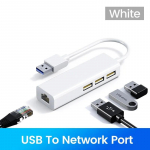 4 prievadų USB C HUB USB eterneto adapteris C tipo USB iki Rj45 Lan Ethernet adapteris 100Mbps Gigabit tinklo plok&scaron;tė USB 2.0 doko stotis, skirta ne&scaron;iojamam kompiuteriui