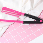 V tipo plaunamos sulankstomos plaukų tiesinimo &scaron;ukos Kirpyklos &scaron;epetys &Scaron;ukos Plaukų formavimo segtukas Įrankis Kirpėjo priedai &Scaron;ukos plaukams