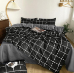 Skalbta medvilninė lova keturių dalių patalynė antklodės užvalkalas 2.0m four-piece set