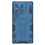 NILLKIN &bdquo;Samsung Galaxy S25 Ultra&ldquo; telefono dėklui &bdquo;CamShield Armor Prop&ldquo; magnetinės kameros apsaugos galinis dangtelis Samsung S25 Ultra mėlyna