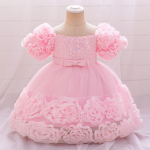 Mergaičių princesės suknelė su blizgučiais pasirodymams 110cm/2-3Y