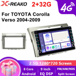 2Din Android Automobilinis Stereo Radijas Multimedijos Vaizdo Grotuvas Toyota Corolla Verso AR10 2004-2009 Navigacija GPS 4G 8 Branduolių 2 Din Carplay 8 core 6GB+128GB