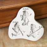 3 skylučių kūdikių angelo formos silikoninės formos torto puo&scaron;mena berniukui fondant sausainiai Įrankiai 3D silikoniniai saldainiai M