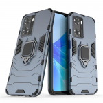 OnePlus Nord N300 N200 N100 galinio dangtelio dėklas atsparus smūgiams &scaron;arvuotas metalinis žiedo stovas magnetinis telefono dėklas apsaugantis Funda Coque CHINA&For Nord raudona