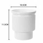 Mini savaime laistomas gėlių vazonas, akvariumas, skaidrūs plastikiniai vazonai, savaime laistomas sodintuvas, vazonas, vaza namų dekoravimui balta
