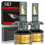 2vnt H7 H4 Led priekinių žibintų lemputės 6500K H1 H8 H11 Led 9005 HB3 9006 HB4 automatinė lempa 9012 Hir2 didelės galios 120W 60000LM Canbus CSP mikroschemos priekinis žibintas H4/9003/HB2 Hi/Lo