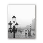 &bdquo;City Ladscape&ldquo; drobės plakatas Juodos ir baltos sienos meno spaudiniai Namų dizainui skirti vintažiniai retro sienų paveikslai be rėmelio 21*30cm