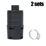 Naujas 2x25mm dyzelinio degimo automatinis &scaron;ildytuvas oro įsiurbimo filtras plastikinis juodas, skirtas Webasto/Eberspacher automatiniam &scaron;ildytuvui