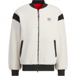 Adidas Originals Feifei Ruan Bendradarbiavimas FW23 Naujų Metų Dvipusė Sherpa Striukė Unisex Vir&scaron;utinis Drabužis Baltas IX4214 S