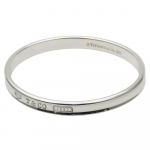 Used TIFFANY&Co. Bangle 1837 basic Silver925 31.3g Silver bracelet