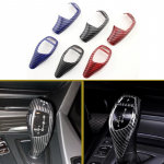 ABS anglies pluo&scaron;to automobilių pavarų rankinio pleistras, skirtas BMW F30 F10 F15 F07 F20 F21 F34 F35 3GT 5GT rėmo apdailai style 2 black