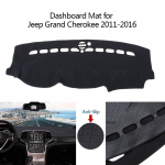 Automobilio prietaisų skydelio dangtis, skirtas Jeep Grand Cherokee 2009-2016 vairavimui kairėje neslystančio kilimo prietaisų skydelio kilimėlio apsauginis dangtelis juoda