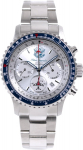 Blue Impulse Sky Pilot Chronograph Pagamintas su oficialiu emblema Sidabrinis vyri&scaron;kas laikrodis, Japonija, Produktas,