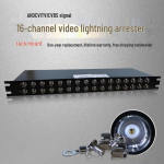 16 kanalų BNC vaizdo apsauga nuo vir&scaron;įtampio AHD CVI TVI CVBS stebėjimo sistemoms 16-channel BNC Video Lightning Arrester