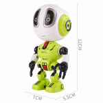 Mini i&scaron;manusis kalbantis robotas žaislas elektroninis lėlės žaislas galvos jutiklinis jutiklis LED &scaron;viesos lydinio robotas