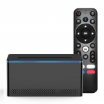 X6 Android 11.0 Smart TV priedėlis Amlogic S905Y4 4K medijos leistuvas LPDDR4 2GB EMMC 16GB su SATA6 HDD EU Plug juoda