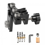 3 viename medžio apdirbimo skylių gręžimo lokatorius aliuminio lydinio perforatoriaus padėties nustatymo įtaisas medienos ruo&scaron;inio kreiptuvas su