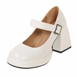 Madingi moteri&scaron;ki Mary Janes sagties dirželiai kvadratiniai auk&scaron;takulniai Odiniai Oksfordo batai Moteri&scaron;ki kvadratiniai batai didelio dydžio 39